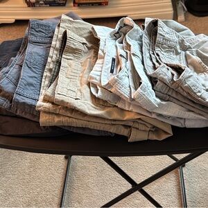 5 pairs of Men’s cargo shorts size 36. Nautica and Company 81.  5 pair for $30